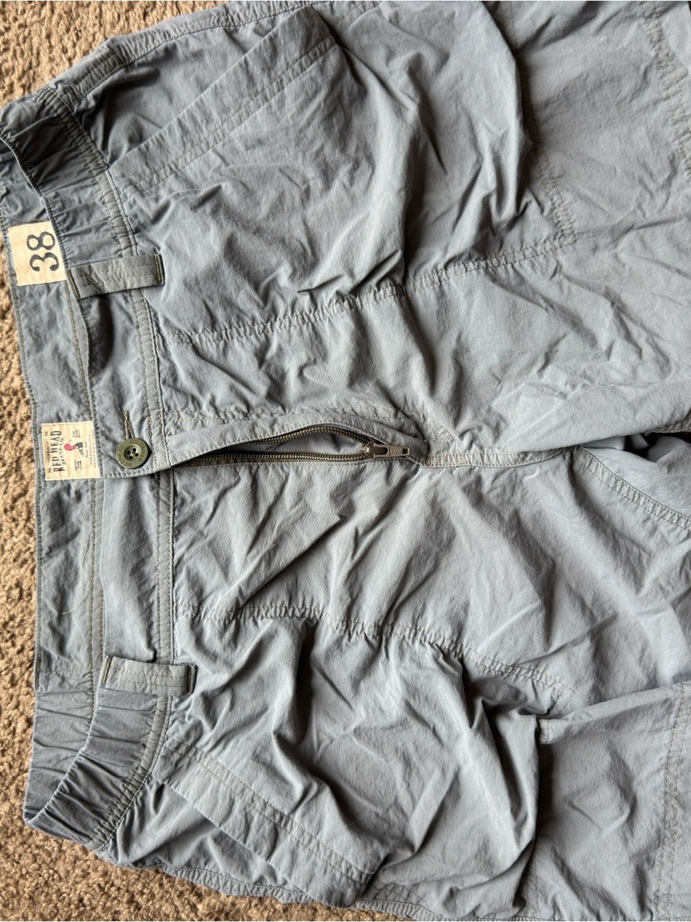 Light Gray Casual Drawstring Shorts
